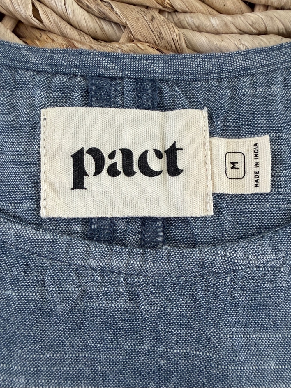 Pact Organic Cotton Chambray Shift Dress - Picture 11 of 15